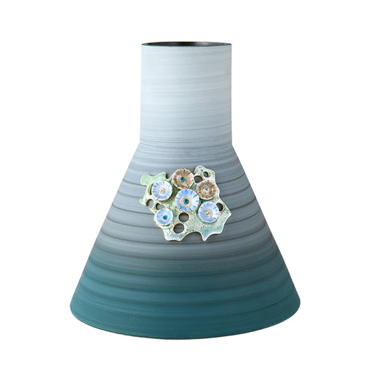 Aegean Waters Ceramic Vase