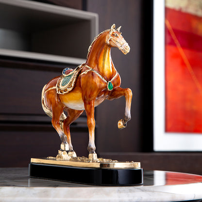 Royal Amber Gilded Steed