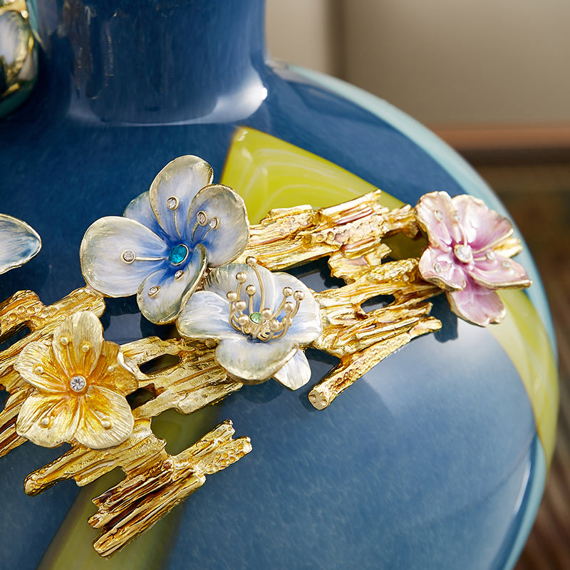 Azure Gardens "Meadow Muse" Art Vase