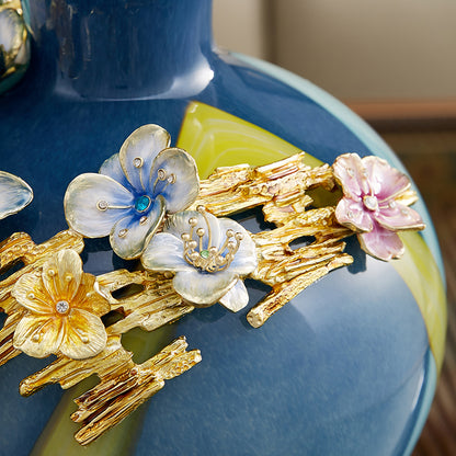 Azure Gardens "Meadow Muse" Art Vase