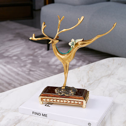 Golden Stag Majesty Figurine