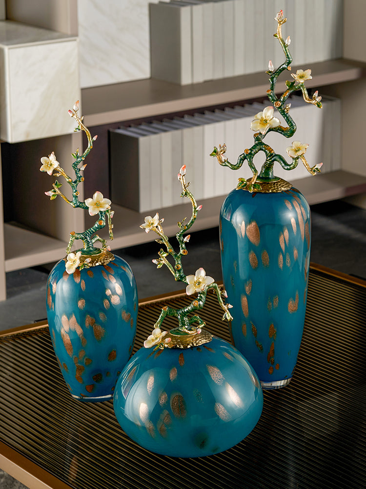 مزهرية زجاجية من نوع "فرع الزهر" من مجموعة "أزور راديانس"