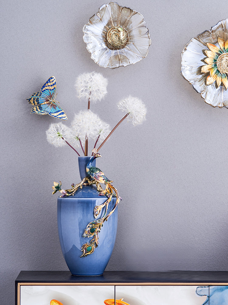 Whispers of Sapphire Vase