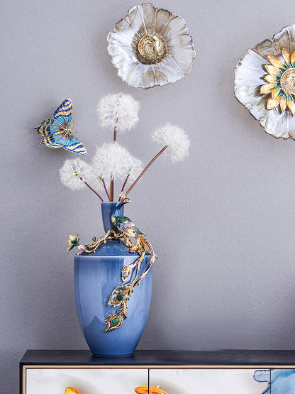 Whispers of Sapphire Vase