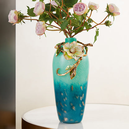 Emerald Tide "Spring Whisper" Art Vase