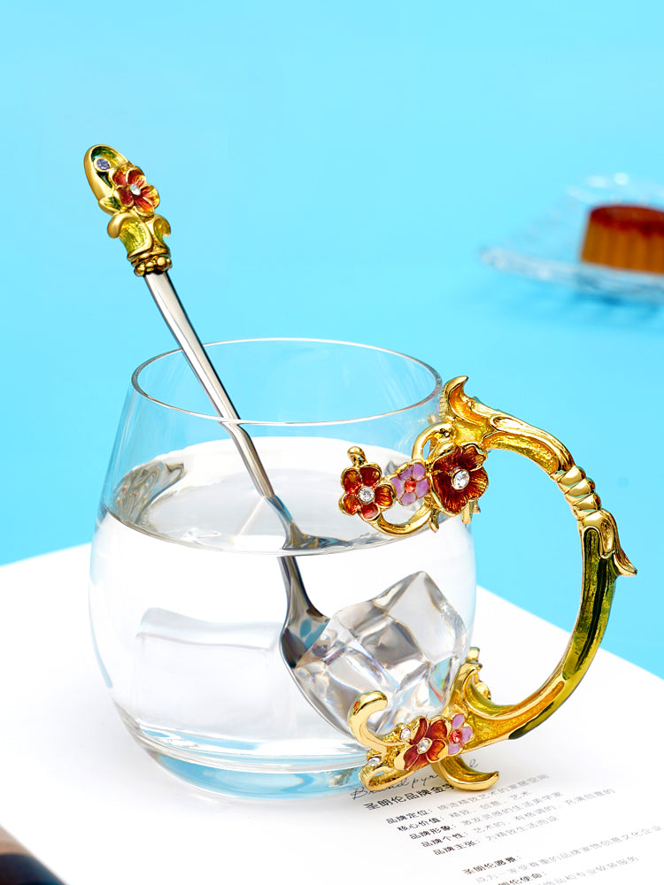 Golden Rose Garden Tea Cup