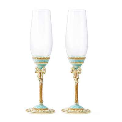 Azure Bow Pearl Flutes