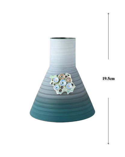 Aegean Waters Ceramic Vase