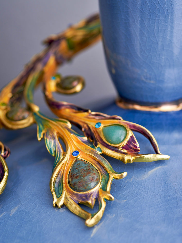 Whispers of Sapphire Vase