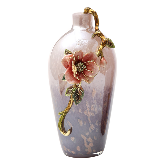 Twilight Bloom Glass Vase