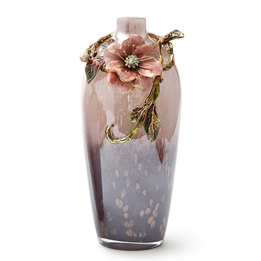 Twilight Bloom Glass Vase