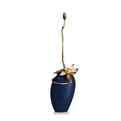 Eternal Lotus Zen Azure Vase