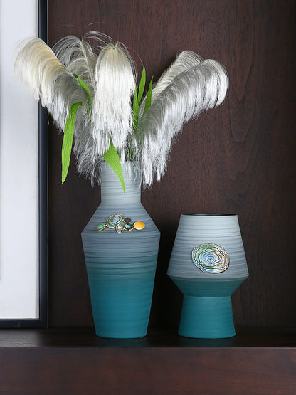 Aegean Waters Ceramic Vase