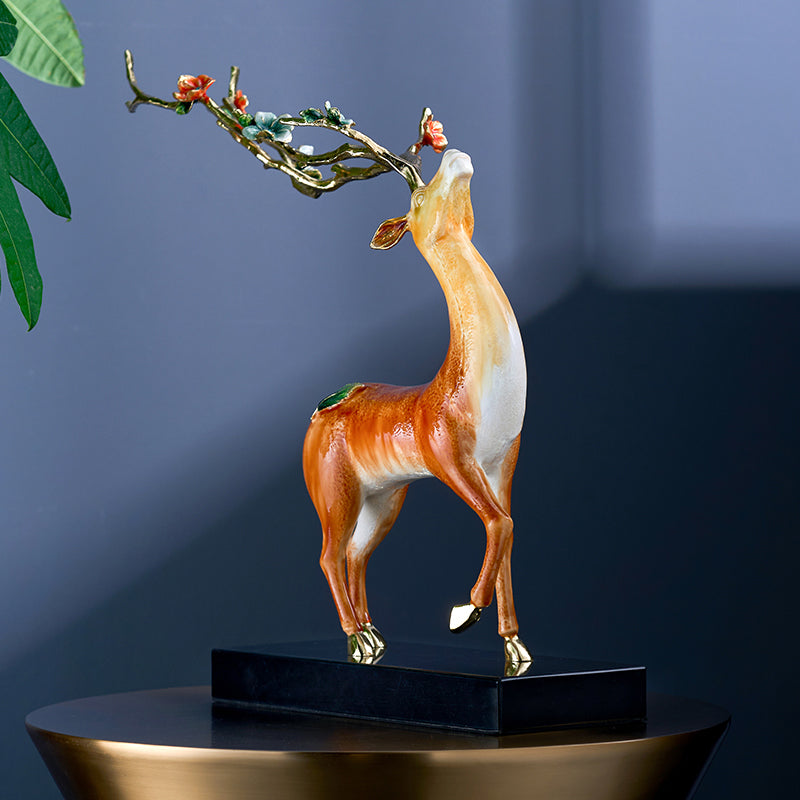 The "Sylva" Blooming Antler Stag Sculpture