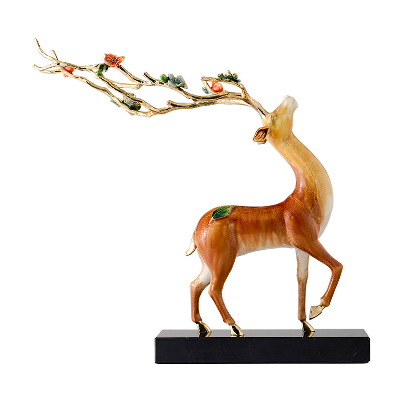 The "Sylva" Blooming Antler Stag Sculpture