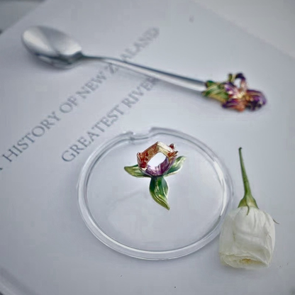 Pansy Garden Glass Teapot