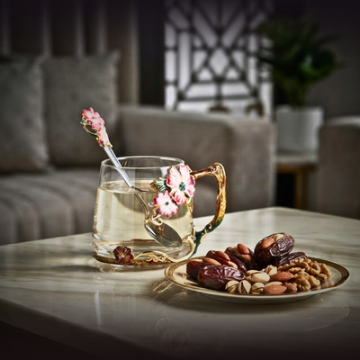 Wildflower Haven Enameled Glass Mug