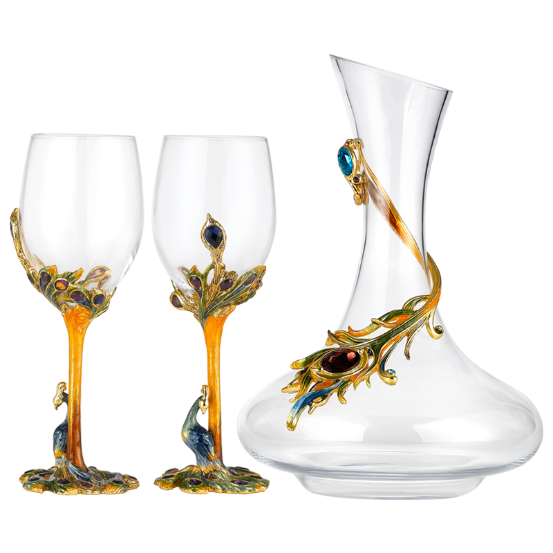 Peacock Wine Set
