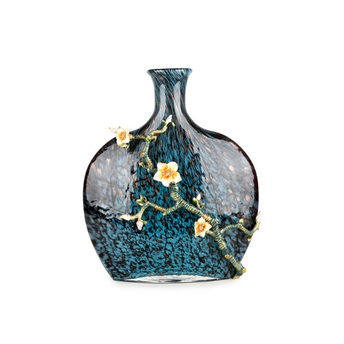 Celestial Azure Gilded Vase