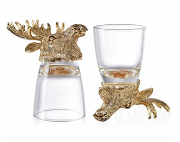 Golden Elk Shot Glass