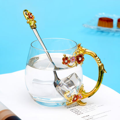 Golden Rose Garden Tea Cup