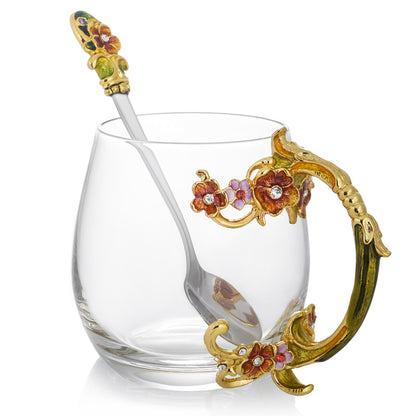 Golden Rose Garden Tea Cup