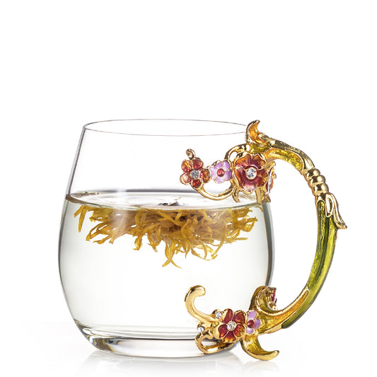 Golden Rose Garden Tea Cup