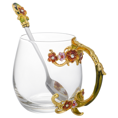 Golden Rose Garden Tea Cup