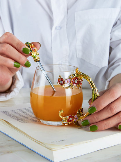 Golden Rose Garden Tea Cup