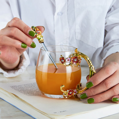 Golden Rose Garden Tea Cup