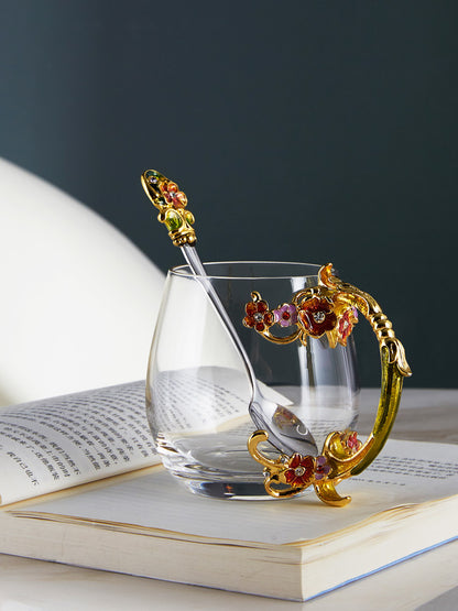 Golden Rose Garden Tea Cup