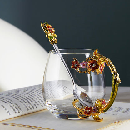 Golden Rose Garden Tea Cup