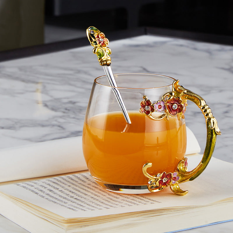 Golden Rose Garden Tea Cup