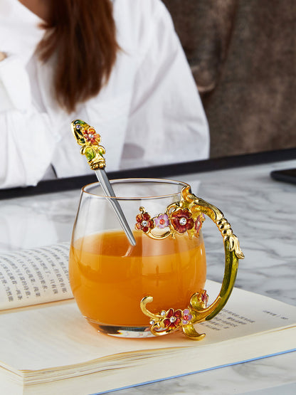 Golden Rose Garden Tea Cup