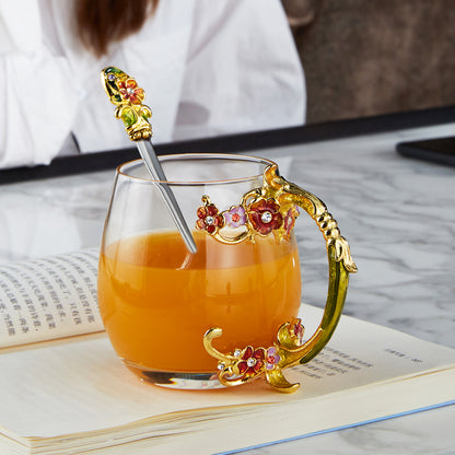 Golden Rose Garden Tea Cup