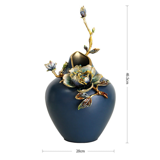 Celestial Azure Majesty Vase