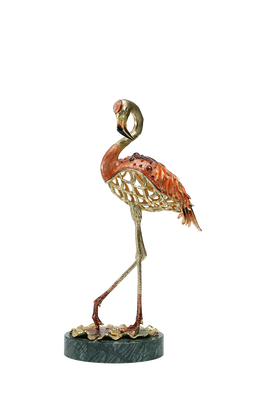 Gilded Flamingo Grace Artisan Sculpture